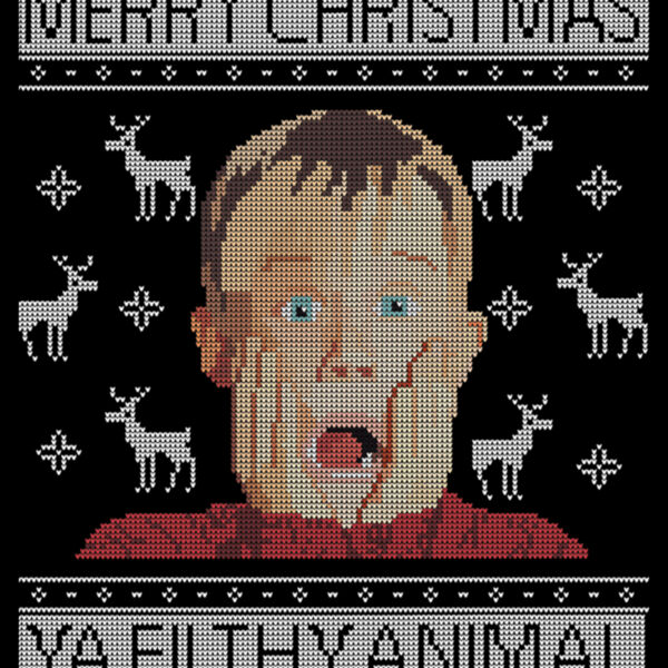 Christmas Home Alone Filthy Animals Knit Essential TShirt21 Thumbnail