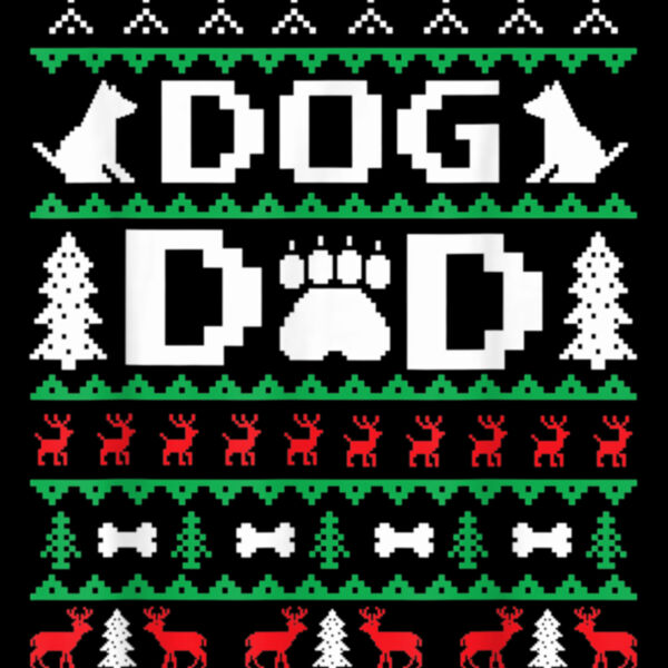 Christmas Dog Dad Ugly Xmas Dogs Classic TShirt111 Thumbnail