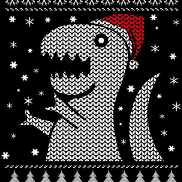 Christmas Dino Ugly Sweater TShirt Classic TShirt33 Thumbnail