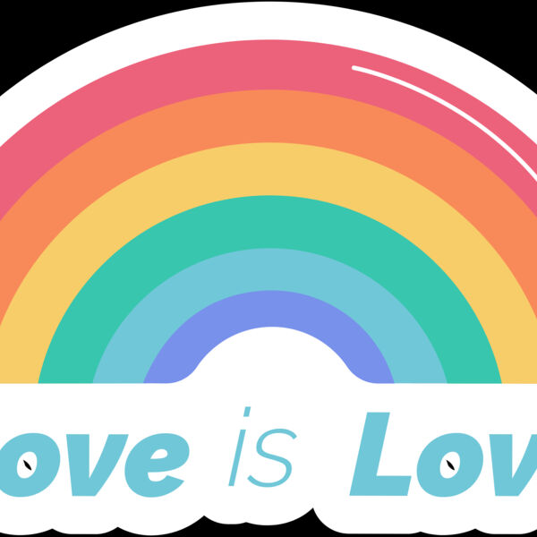 love is love rainbow sticker by Vexels Thumbnail